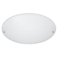 LED Plafondlamp - Plafondverlichting - Trion Linola - E27 Fitting - Rond - Mat Wit - Aluminium