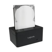 LogiLink QP0025 basisstation voor opslagstations USB 3.2 Gen 1 (3.1 Gen 1) Type micro-B Zwart - thumbnail