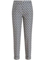 ETRO pantalon de tailleur à fleurs - Bleu