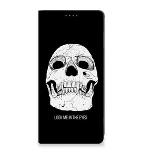 Mobiel BookCase Motorola Moto G53 Skull Eyes