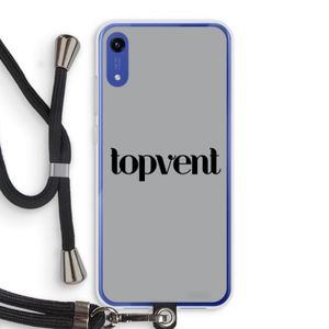 Topvent Grijs Zwart: Honor Play 8A Transparant Hoesje met koord