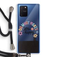 Happy days: Samsung Galaxy Note 10 Lite Transparant Hoesje met koord