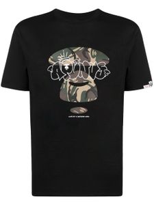 AAPE BY *A BATHING APE® t-shirt à imprimé graphique - Noir