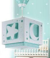 Dalber Kinderkamer hanglamp Moonlight turquoise 63232H - thumbnail