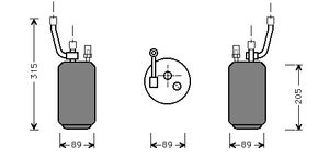 Airco Droger 1.6 / 1.8 / 2.0 1800D274