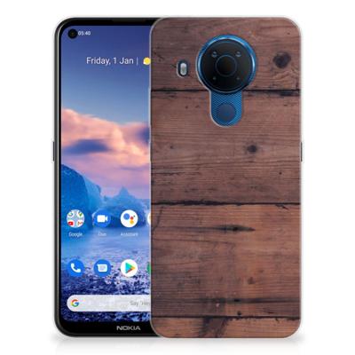 Nokia 5.4 | Bumper Hoesje | Old Wood