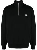 Fred Perry pull zippé à logo brodé - Noir