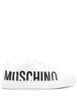 Moschino baskets à logo imprimé - Blanc - thumbnail