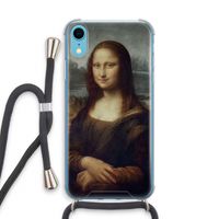 Mona Lisa: iPhone XR Transparant Hoesje met koord