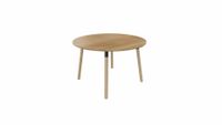 Tafel 9311 rond - 120 cm. - Zwart - Toscaans noten - Beuken naturel - thumbnail