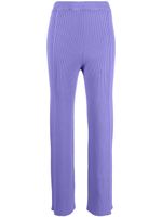 AERON pantalon droit à design nervuré - Violet - thumbnail