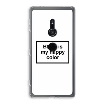 Black is my happy color: Sony Xperia XZ2 Transparant Hoesje