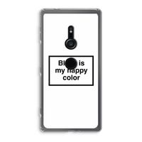 Black is my happy color: Sony Xperia XZ2 Transparant Hoesje