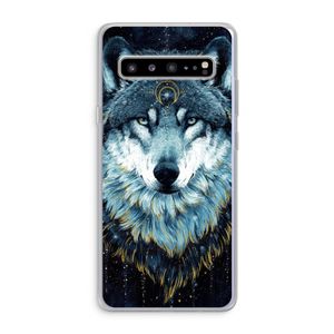 Darkness Wolf: Samsung Galaxy S10 5G Transparant Hoesje