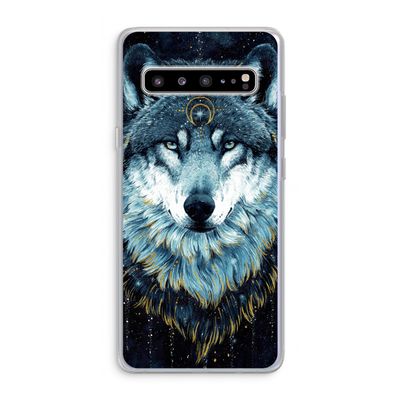 Darkness Wolf: Samsung Galaxy S10 5G Transparant Hoesje