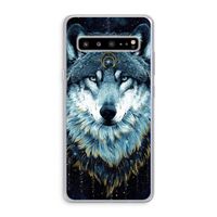 Darkness Wolf: Samsung Galaxy S10 5G Transparant Hoesje