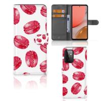 Samsung Galaxy A72 | Book Cover | Pink Macarons