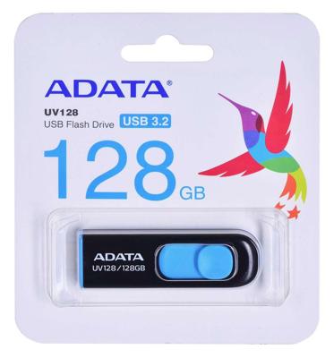 ADATA DashDrive UV128 128GB USB flash drive USB Type-A 3.2 Gen 1 (3.1 Gen 1) Zwart, Blauw