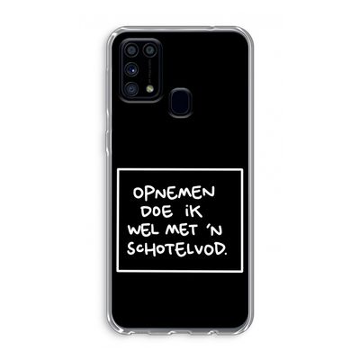 Schotelvod: Samsung Galaxy M31 Transparant Hoesje