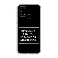 Schotelvod: Samsung Galaxy M31 Transparant Hoesje