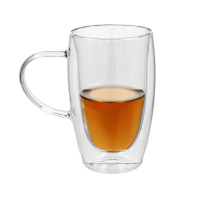 Gerimport Theeglazen Plano - 1x - dubbelwandig - borosilicaatglas - 450 ml - H15 cm - koffieglas Gerimport Theeglazen Plano - 1x - dubbelwandig - borosilicaatglas - 450 ml - H15 cm - koffieglas