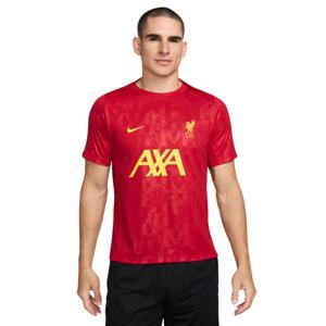 Nike Liverpool Pre-Match Trainingsshirt 2024-2025 Rood Geel