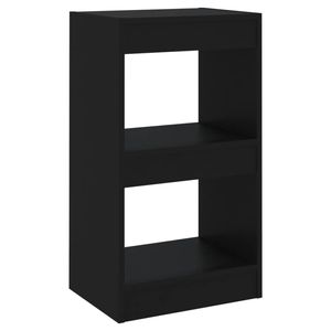 The Living Store Boekenkast Zwart 40x30x72 cm - Bewerkt Hout