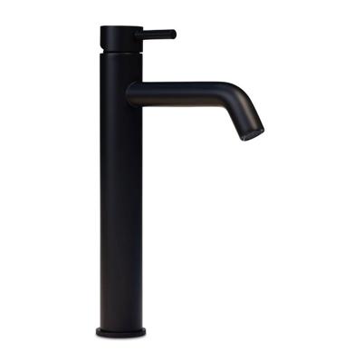 Wastafelkraan Blue Label Brondby XL | Opbouw | Mengkraan | Hoog model | 1-hendel | Rond | Mat zwart