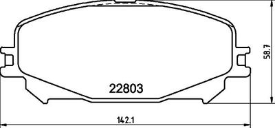 Brake Pad Set, Disc Brake 8db 8DB355039201