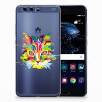 Huawei P10 Plus Telefoonhoesje met Naam Cat Color