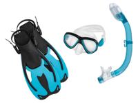 CRIVIT Kinder snorkelset (blauw/zwart maat s)