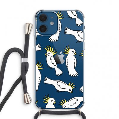 Papegaai: iPhone 12 mini Transparant Hoesje met koord