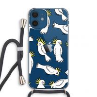 Papegaai: iPhone 12 mini Transparant Hoesje met koord
