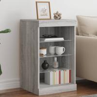 Dressoir met LED-verlichting 41x37x67 cm grijs sonoma eiken