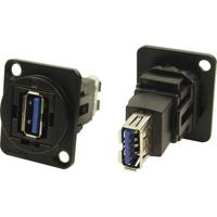 XLR-adapter USB A-bus 3.0 naar USB-B bus 3.0 Adapter, inbouw CP30205NMB CP30205NMB Cliff 1 stuk(s) - thumbnail