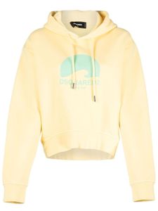 DSQUARED2 hoodie à logo imprimé - Jaune