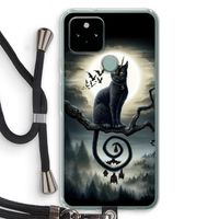Moonlight Companions: Pixel 5 Transparant Hoesje met koord