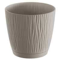 Prosperplast Plantenpot - kunststof - taupe - D19 x H18 cm