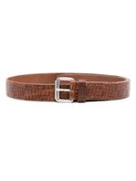 OUR LEGACY ceinture en cuir texturé - Marron