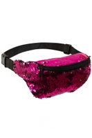 Heuptasje roze pailletten