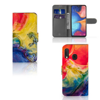 Hoesje Samsung Galaxy A20e Watercolor Dark - thumbnail