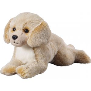 Pluche beige/blonde labrador honden knuffel 36 cm speelgoed