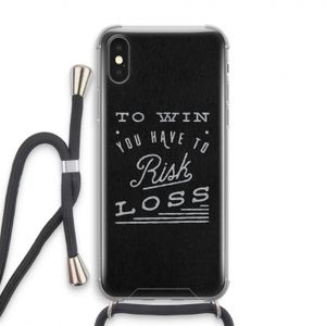 Risk loss: iPhone X Transparant Hoesje met koord