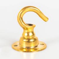 Kleine plafondhaak messing 5 KG lamp ophangen goud Kleine plafondhaak messing 5 KG lamp ophangen goud