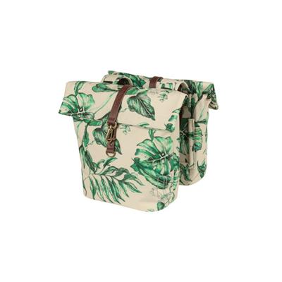 fietstas dubbel Ever-Green sandshell Beige 28-32L