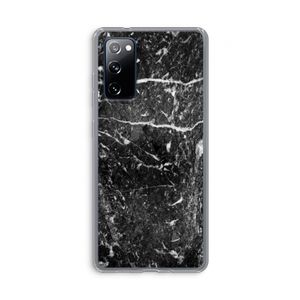 Zwart marmer: Samsung Galaxy S20 FE / S20 FE 5G Transparant Hoesje
