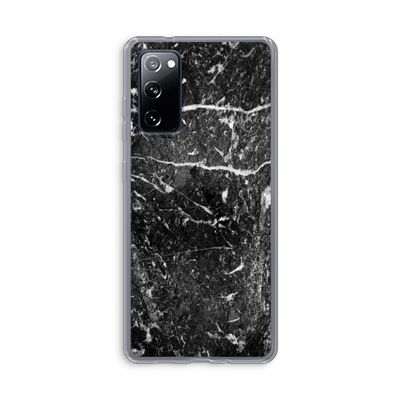 Zwart marmer: Samsung Galaxy S20 FE / S20 FE 5G Transparant Hoesje