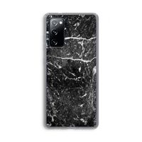 Zwart marmer: Samsung Galaxy S20 FE / S20 FE 5G Transparant Hoesje