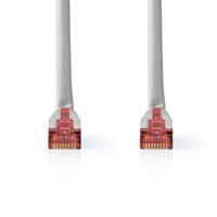 CAT6-kabel | RJ45 Male | RJ45 Male | SF/UTP | 2.00 m | Rond | PVC | Grijs | Label