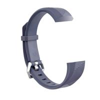 Children Silicone Twilled Wrist Strap for FITBIT ACE (Grey)